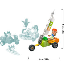 Lego Friends - Avventure canine su windskate e sidecar - Lego 42641 con Vecioli, Tavola da Surf, Personaggi e Cani 113pz Anni 6+