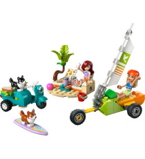Lego Friends - Avventure canine su windskate e sidecar - Lego 42641 con Vecioli, Tavola da Surf, Personaggi e Cani 113pz Anni 6+