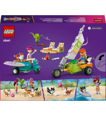 Lego Friends - Avventure canine su windskate e sidecar - Lego 42641 con Vecioli, Tavola da Surf, Personaggi e Cani 113pz Anni 6+