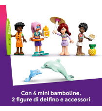 Lego Friends - Avventura sul catamarano - Lego 42664 con Vela Mobile, 4 Mini Bamboline, 2 Figure di Delfino 985pz Anni 8+