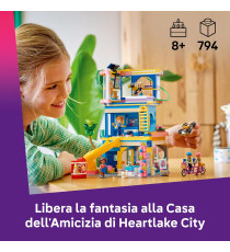 Lego Friends - Casa dell'amicizia di Heartlake City - Lego 42689 5 Mini Bamboline, 3 Animali Domestici 794pz Anni 8+