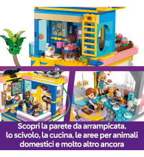 Lego Friends - Casa dell'amicizia di Heartlake City - Lego 42689 5 Mini Bamboline, 3 Animali Domestici 794pz Anni 8+