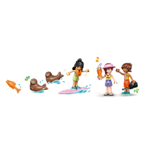 Lego Friends - Casa sulla spiaggia con foche - Lego 42699 spiaggia ricca di tanti particolari 400pz Anni 7+