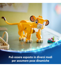 Lego Disney - Simba, il cucciolo del Re Leone - Lego 43243 Parti Snodabili dal Film d'Animazione Anni 6+ 222pz