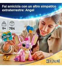 Lego Disney - Angel - Lego 43257 di Lilo & Stitch con 3 Palloncini a Cuore e Farfalla Anni 9+ 784pz