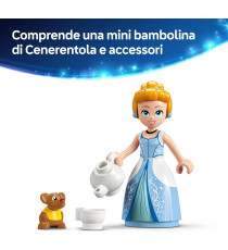 Lego Disney - Abito di Cenerentola - Lego 43266 con Espositore Personalizzabile, Mini Bambolina Anni 9+ 474pz