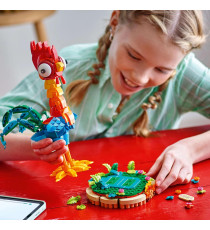 Lego Disney Oceania - HeiHei - Lego 43272 gallo con testa Girevole, ali, piume e coda mobili Anni 9+ 566pz