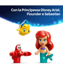 Lego Disney - Il magico Mini-palazzo di Ariel - Lego 43285 Castello della Sirenetta con Sebastian e Flounder Anni 5+ 179pz