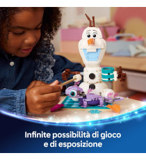 Lego Disney Frozen - Il divertente picnic di Olaf e Bruni - Lego 43287 Pupazzo di neve con coperta da picnic Anni 7+ 478pz
