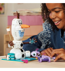 Lego Disney Frozen - Il divertente picnic di Olaf e Bruni - Lego 43287 Pupazzo di neve con coperta da picnic Anni 7+ 478pz
