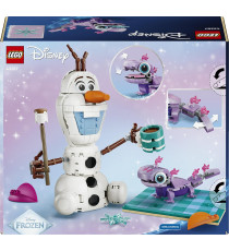 Lego Disney Frozen - Il divertente picnic di Olaf e Bruni - Lego 43287 Pupazzo di neve con coperta da picnic Anni 7+ 478pz