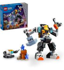 Lego City - Mech di costruzione spaziale - Lego 60428 Tuta Snodabile e Meccanizzata Anni 6+ 140pz