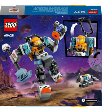 Lego City - Mech di costruzione spaziale - Lego 60428 Tuta Snodabile e Meccanizzata Anni 6+ 140pz