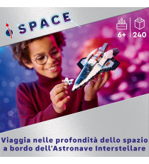 Lego City - Astronave interstellare - Lego 60430 Navicella, minifigure dell'astronauta e drone robot Anni 6+ 240pz