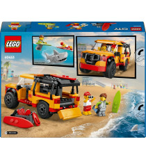 Lego City - Fuoristrada di soccorso del bagnino - Lego 60453 Jeep con 2 minifigure e squalo Anni 6+ 214pz