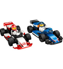 Lego City - Monoposto Williams Racing e Haas F1 - Lego 60464 Auto da corsa e 2 minifigure di piloti e starter brick Anni 4+ 92pz