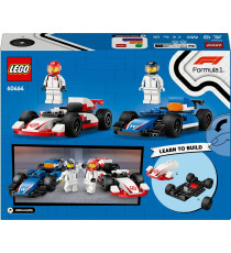Lego City - Monoposto Williams Racing e Haas F1 - Lego 60464 Auto da corsa e 2 minifigure di piloti e starter brick Anni 4+ 92pz