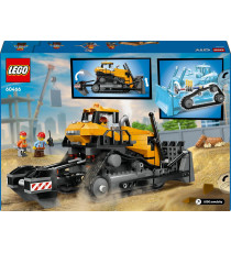 Lego City - Bulldozer giallo - Lego 60466 3 minifigure, mattoncini aggiuntivi e segnali stradali Anni 8+ 682pz