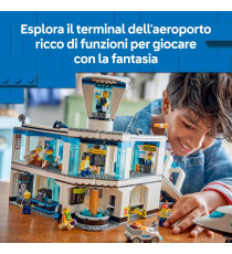 Lego City - Aeroporto con aereo - Lego 60502 con Terminal, Aeroplano, Rimorchiatore, Ponte, 9 Mniinifigure Anni 8+ 887pz
