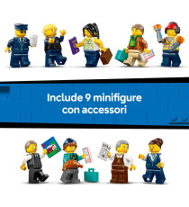Lego City - Aeroporto con aereo - Lego 60502 con Terminal, Aeroplano, Rimorchiatore, Ponte, 9 Mniinifigure Anni 8+ 887pz