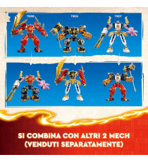 Lego Ninjago - Mech elemento Fuoco di Kai - Lego 71808 2 Action Figure snodabili e 4 minifigure tra cui Zane Anni 7+ 322pz