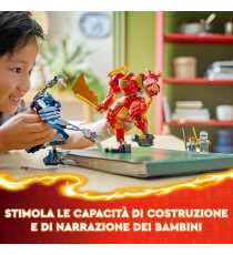 Lego Ninjago - Mech elemento Fuoco di Kai - Lego 71808 2 Action Figure snodabili e 4 minifigure tra cui Zane Anni 7+ 322pz