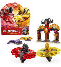 Lego Ninjago - Battle Pack draghi dello Spinjitzu - Lego 71826 Tempio, Elementi di Potere e 2 Minifigure Anni 6+ 186pz