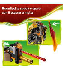Lego Ninjago - Mech della missione di Cole e drago Zane - Lego 71854 con Action Figure 3 minifigure e spade Anni 7+ 364pz