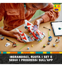 Lego Star Wars - Starfighter di Jedi Bob - Lego 75388  cabina di pilotaggio apribile con stiva, 2 shooter a molla 8+ 305pz