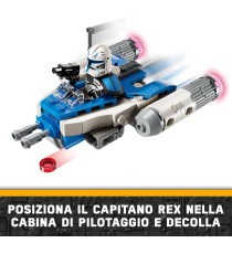 Lego Star Wars - Microfighter Y-Win di Captain Rex - Lego 75391 da collezione da Le Guerre dei Cloni Anni 6+ 99pz
