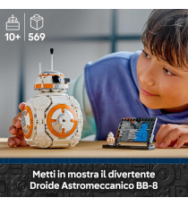 Lego Star Wars - Droide astromeccanico BB-8 - Lego 75452 Action Figure con Testa Rotante 569pz Anni 10+