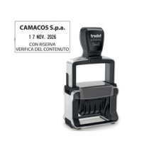 Timbro Professional 4.0 5460 Datario - 5,6 x 3,3 cm - 4 mm - personalizzabile - autoinchiostrante - Trodat