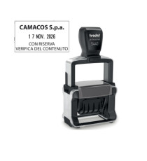 Timbro Professional 4.0 5460 Datario - 5,6 x 3,3 cm - 4 mm - personalizzabile - autoinchiostrante - Trodat
