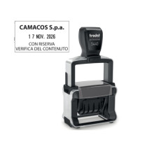 Timbro Professional 4.0 5460 Datario - 5,6 x 3,3 cm - 4 mm - personalizzabile - autoinchiostrante - Trodat
