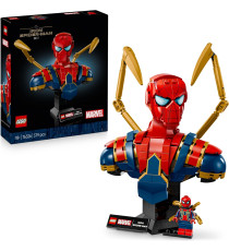 Lego Marvel - Busto di Iron Spider-Man - Lego 76326 con 2 Braccia Mobili, Testa Girevole e Minifigure Anni 18+ 379pz