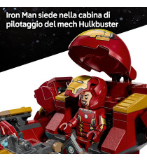 Lego Marvel - Battaglia epica: Hulkbuster vs. The Hulk - Lego 76343 con 2 Action Figure e Minifigure di Iron Man Anni 9+ 413pz
