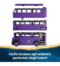 Lego Harry Potter - Avventura su Nottetempo - Lego 76446 Autobus del Mondo Magico con 5 Minifigure Anni 8+ 449pz