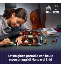 Lego Wednesday - Appartamento di Mano - Lego 76785 con Mini Bambolina di Enid, Figura di Mano e Accessori 828pz Anni 10+