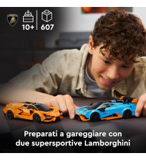 Lego Speed Champions - Lamborghini Revuelto e Huracán STO - Lego 77238 2 bolidi con 2 Minifigure dei Piloti Anni 10+ 607pz