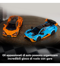Lego Speed Champions - Lamborghini Revuelto e Huracán STO - Lego 77238 2 bolidi con 2 Minifigure dei Piloti Anni 10+ 607pz