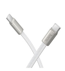 Cavo di ricarica type-C Hoco X125 fast piatto 60W white da USB-C a type-c usb-c 1mt PD QC3.0 3A 60W ricarica e dati PD