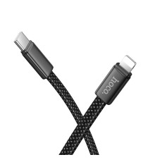 Cavo di ricarica type-C Hoco X125 fast piatto 60W black da USB-C a type-c usb-c 1mt PD QC3.0 3A 60W ricarica e dati PD