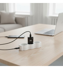 Caricabatterie da muro USB-C 3A Blue Star slim TFK-SC-20WPD nero type-c caricatore QC 4.0 Quick Charge Adaptive Fast Charging