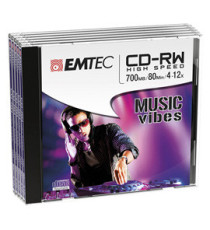 Emtec - CD-RW - ECOCRW80512JC - 80min/700mb