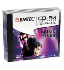 Emtec - CD-RW - ECOCRW80512JC - 80min/700mb