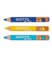 Supermatitoni - diametro mina 7 mm - lavabili - colori assortiti - con temperino - Giotto - astuccio 6 pezzi