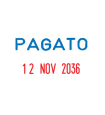 Timbro Mini Dater S160/L1 Datario + PAGATO - 4 mm - autoinchiostrante - Colop