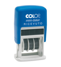 Timbro Mini Dater S160/L2 Datario + RICEVUTO - 4 mm - autoinchiostrante - Colop