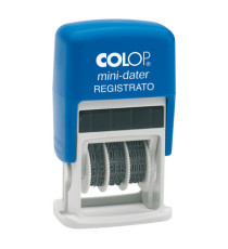 Timbro Mini Dater S160/L3 Datario + REGISTRATO - 4 mm - autoinchiostrante - Colop