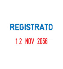 Timbro Mini Dater S160/L3 Datario + REGISTRATO - 4 mm - autoinchiostrante - Colop